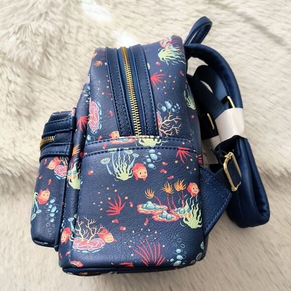 Loungefly Studio Ghibli Ponyo Mini Backpack and Wallet - Picture 4 of 11